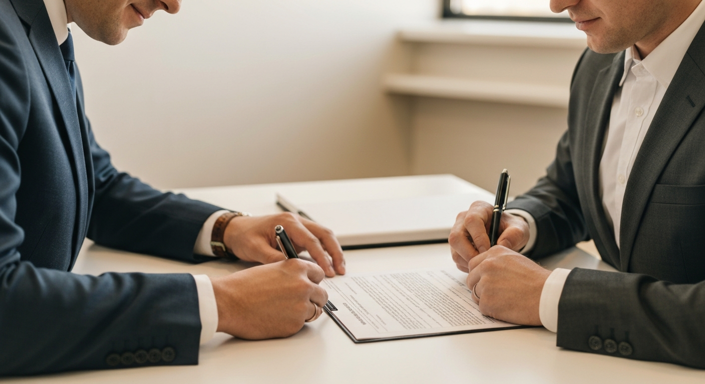 Business owner completing an Enid Oklahoma business license application form