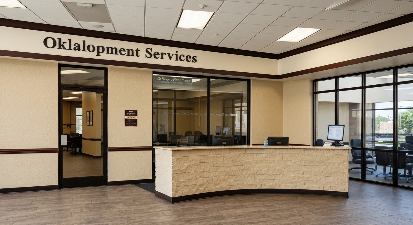 Oklahoma City Development Services office at 420 West Main Street where businesses apply for certificates of occupancy and permits
