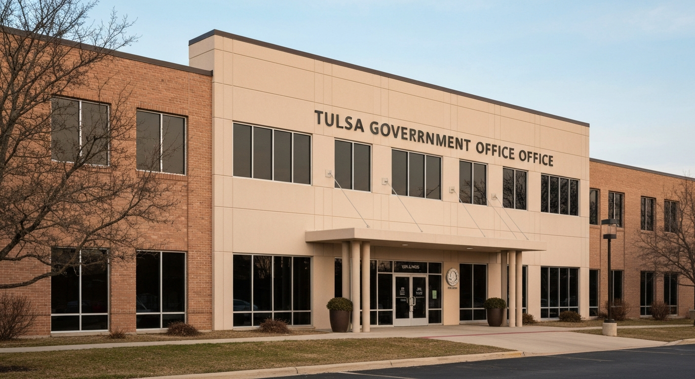 Tulsa Oklahoma city government office building where businesses apply for permits and certificates of occupancy